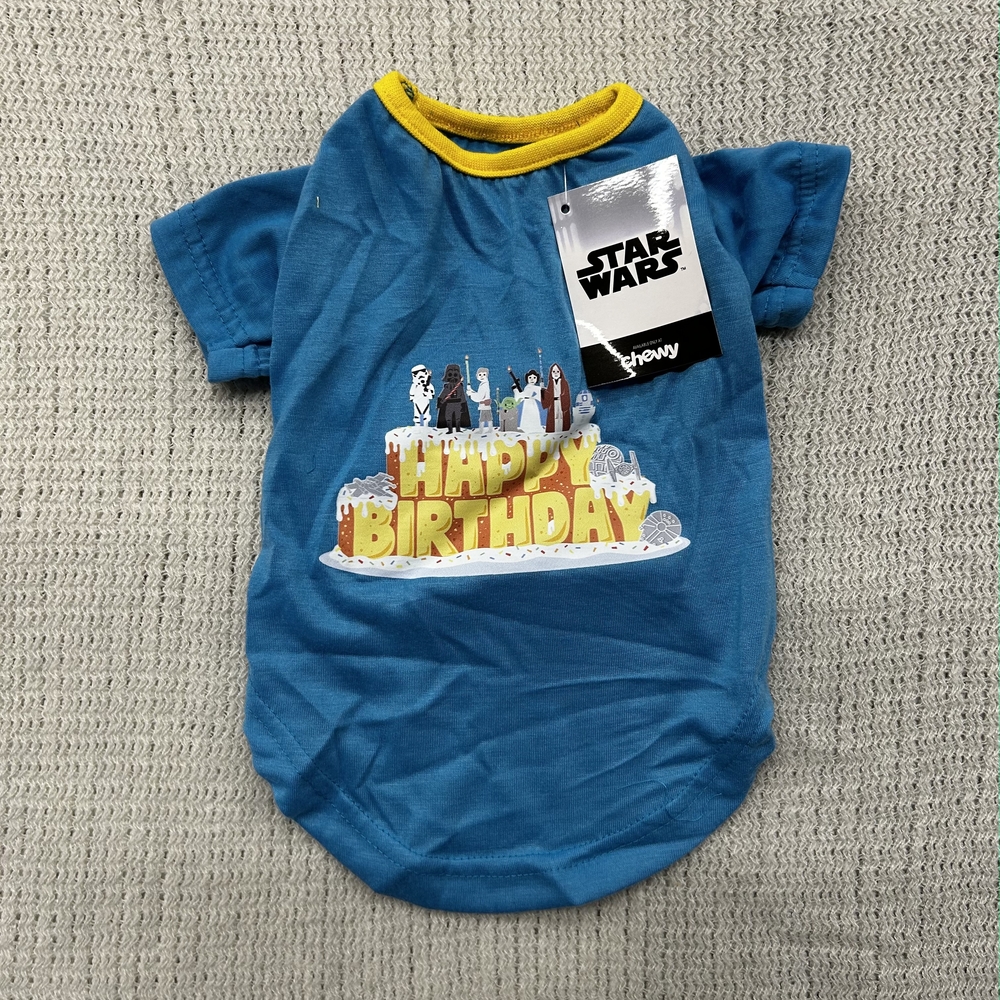 Star Wars Blue Dog Tee with Yellow Trim